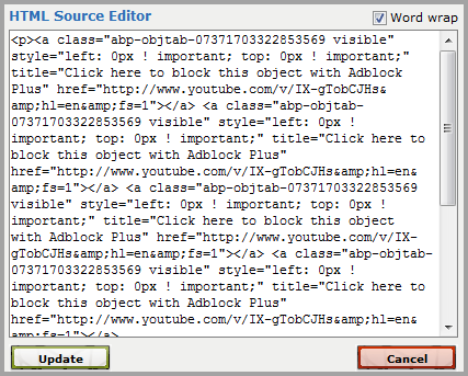 HTML Source Editor