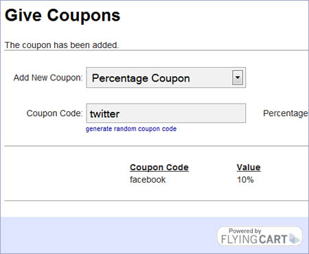 coupons