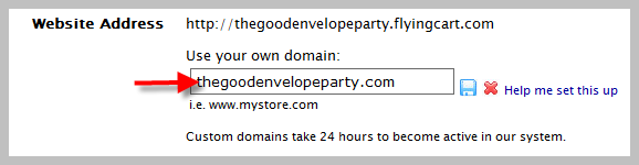 Enter Website Address